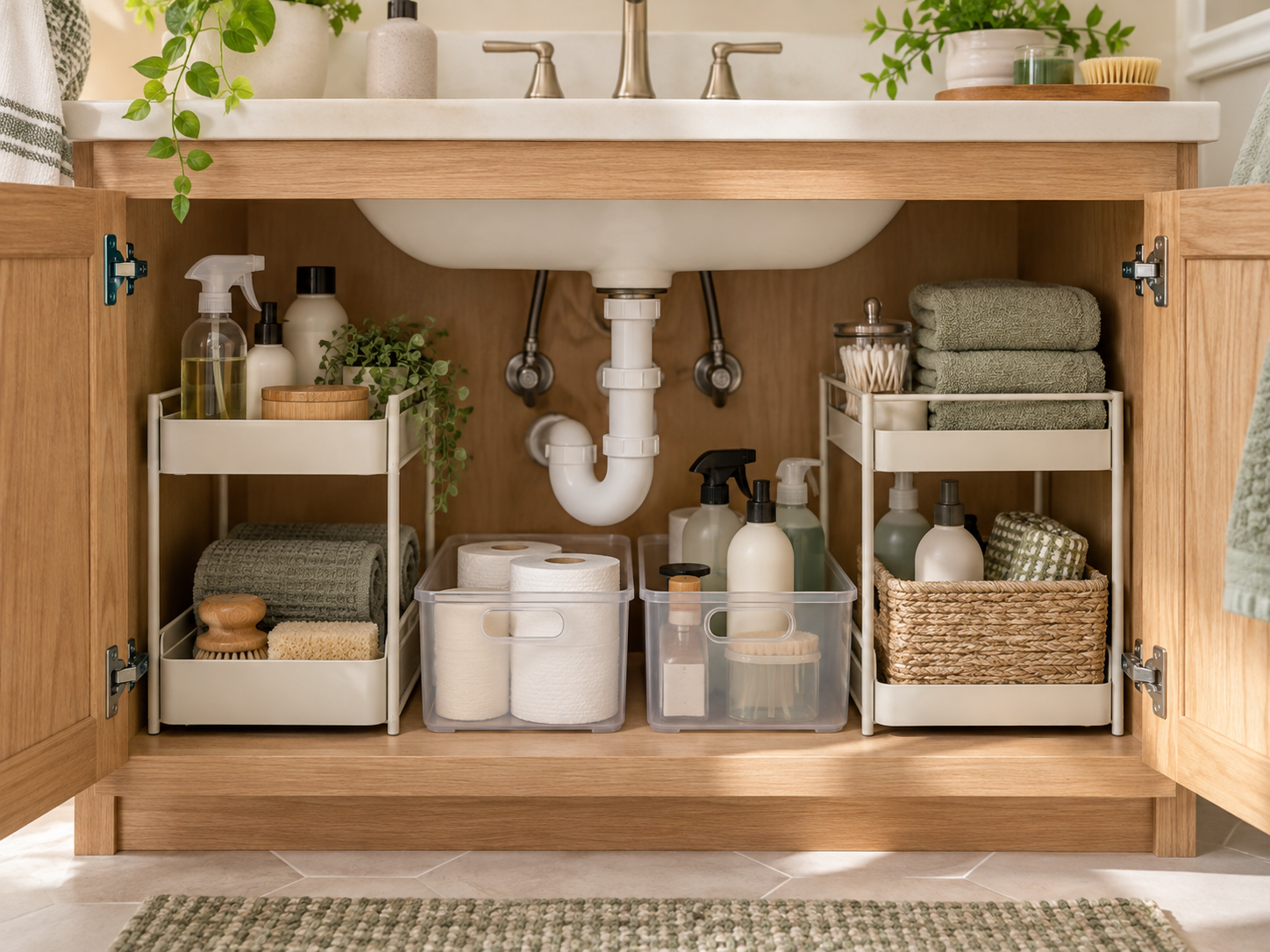How to Organize Under Your Bathroom Sink