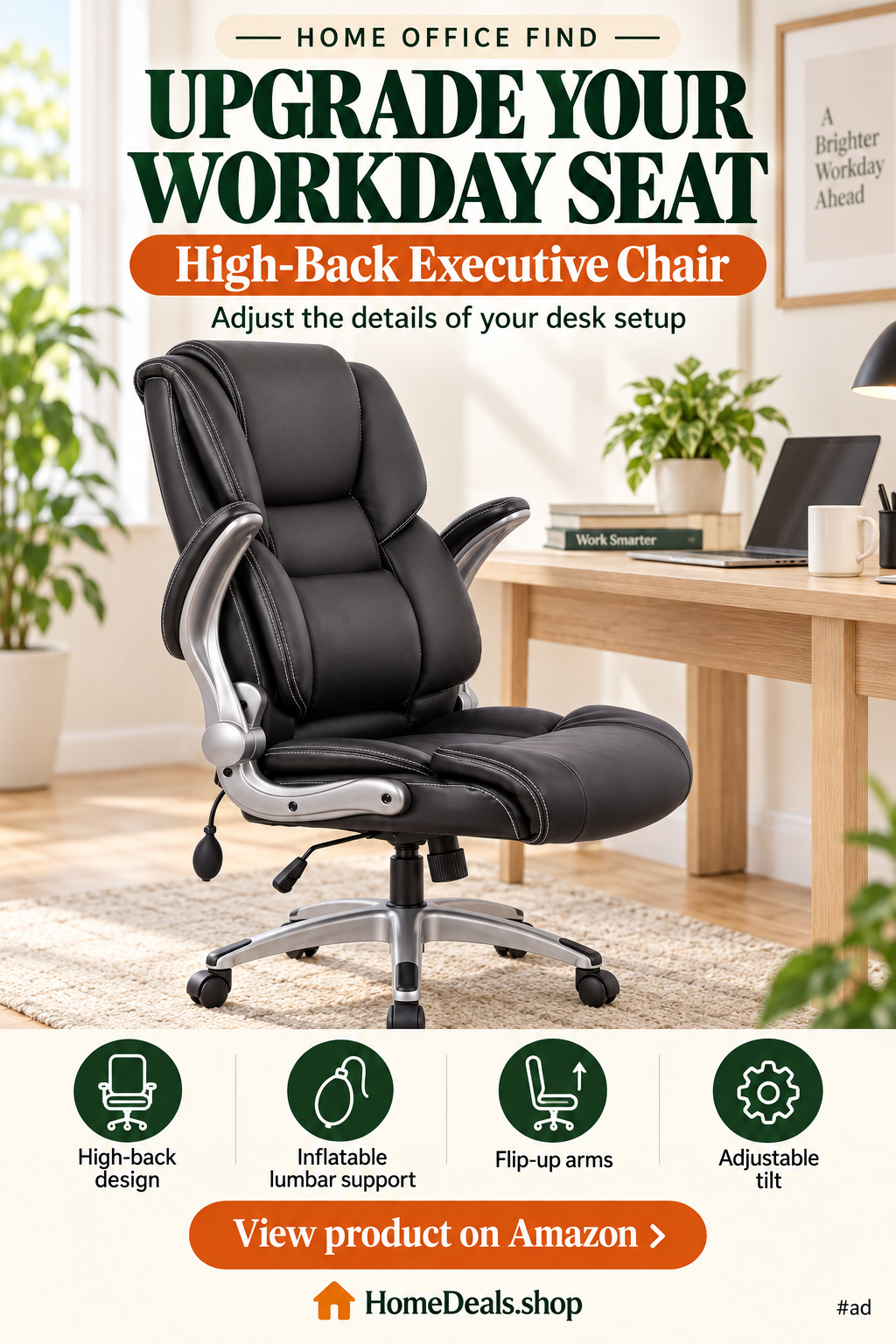 COLAMY High-Back Executive Office Chair