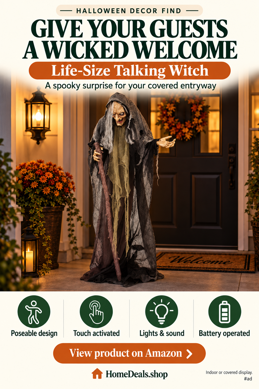 Life-Size Talking Witch