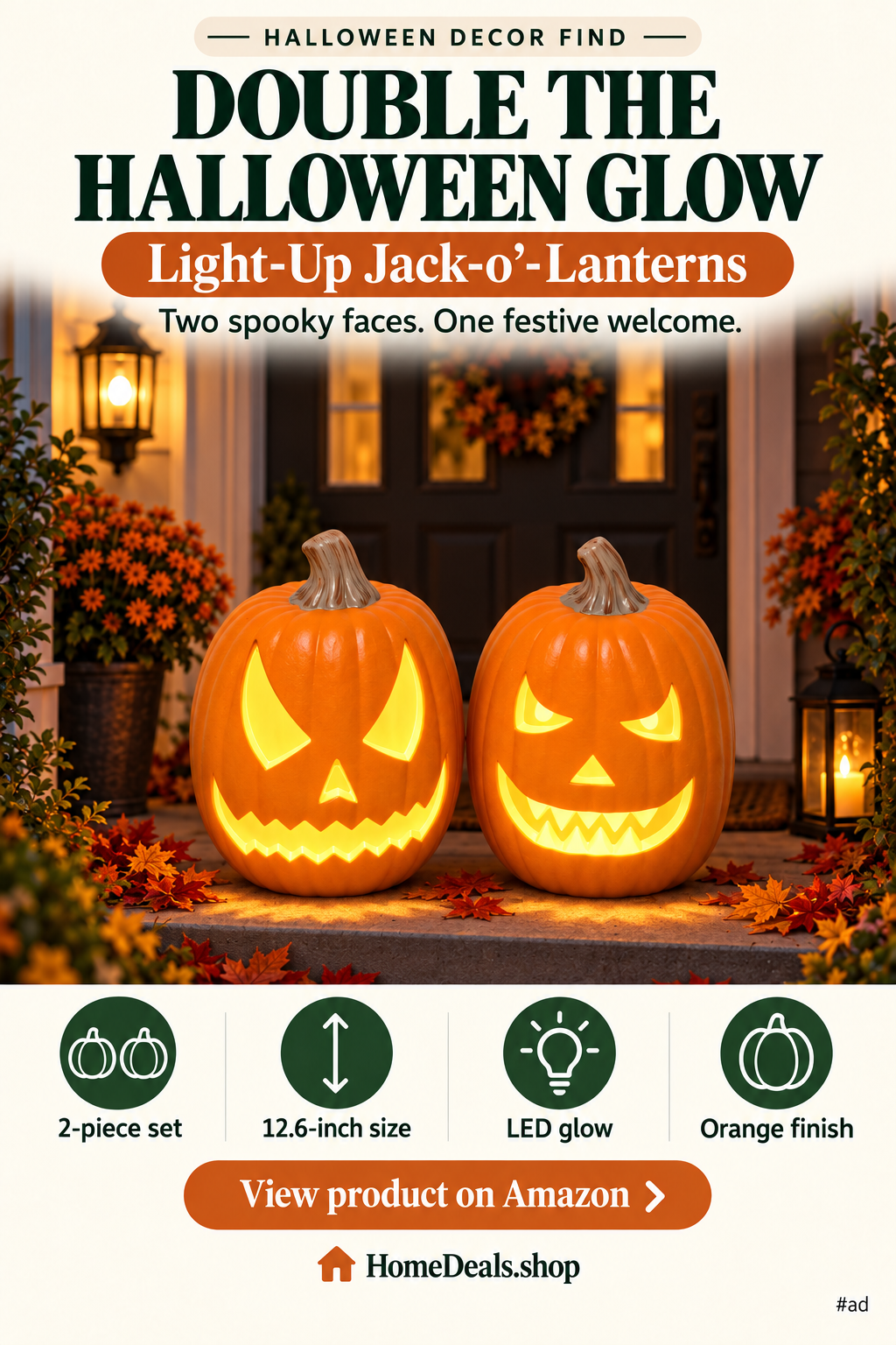 Light-Up Jack-o'-Lanterns
