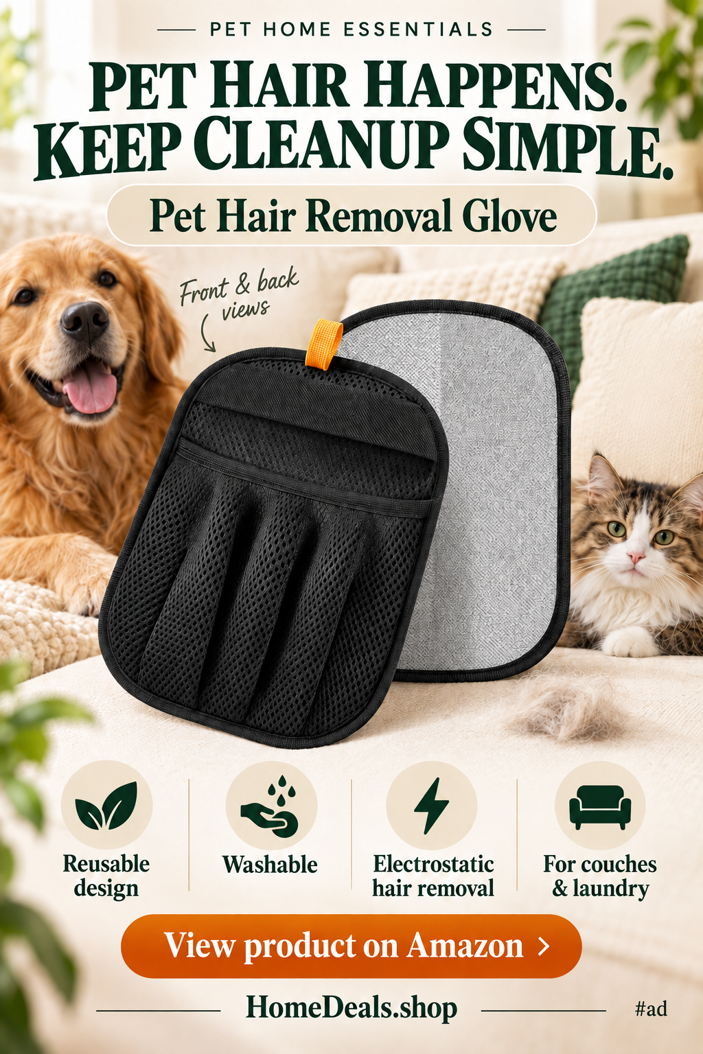 Pet Hair Removal Glove