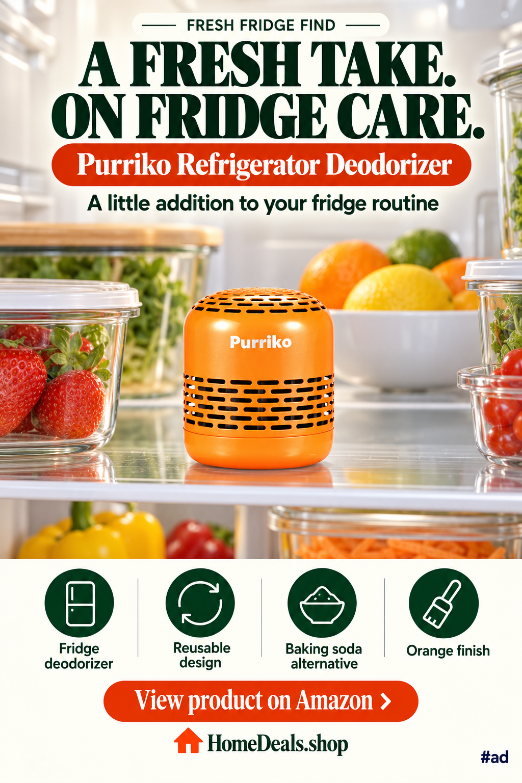 Reusable Refrigerator Deodorizer