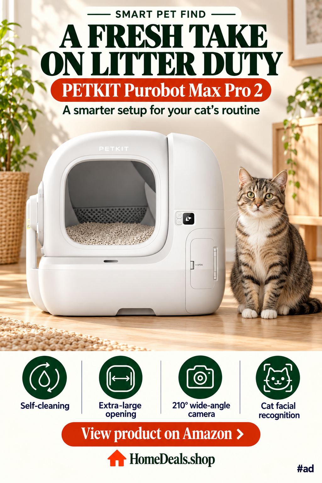 Self-Cleaning Litter Box
