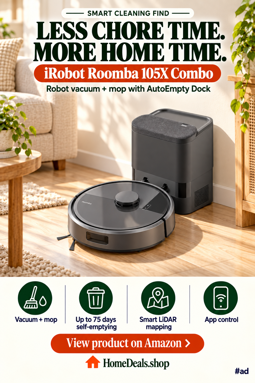 Self-Emptying Robot Vacuum