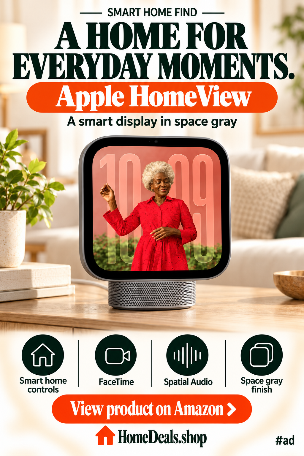 Smart Display with FaceTime and Spatial Audio, Space Gray