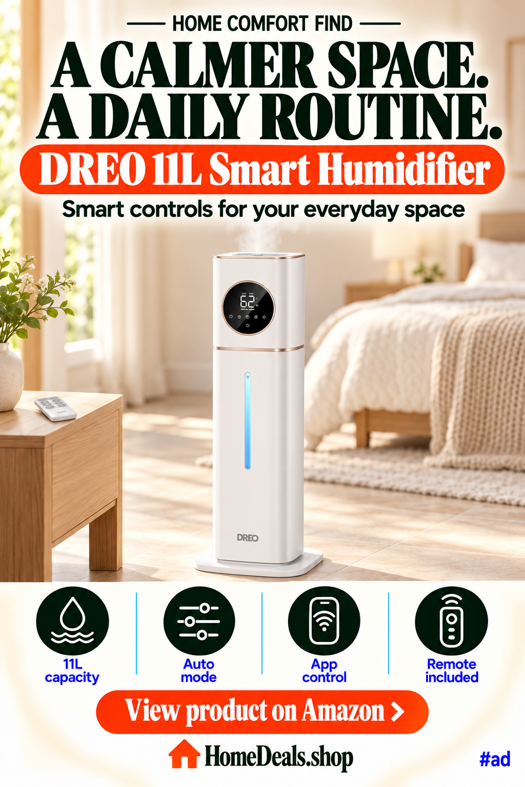 11L Smart Humidifier with App Control and Remote